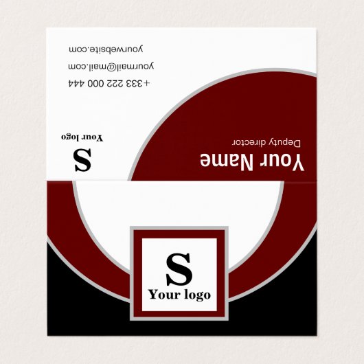 Standaardvisitekaartjes: 8,5 cm x 5,5 cm visitekaartje (Buitenkant ongevouwen)