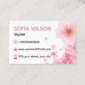 Standaardvisitekaartjes: 8,5 x 5,5 cm visitekaartje (Achterkant)