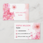 Standaardvisitekaartjes: 8,5 x 5,5 cm visitekaartje (Voorkant / Achterkant)