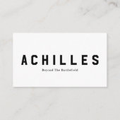 Standard, 3.5" x 2.0" Business Card Informatiekaartje (Achterkant)