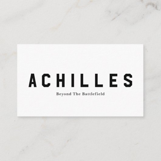 Standard, 3.5" x 2.0" Business Card Informatiekaartje (Achterkant)