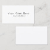 Standard, 3.5" x 2.0" Business Card Visitekaartje (Voorkant / Achterkant)