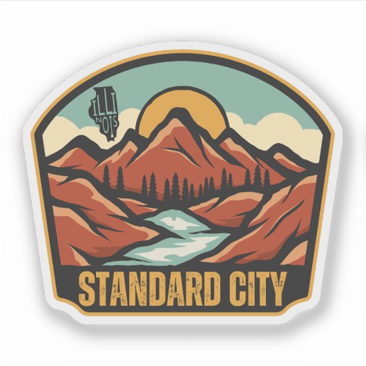 Standard City, Illinois Sticker (Voorkant)