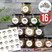 Standard Kitchen Spices Dried Herb Round - DEEL 1 Sticker