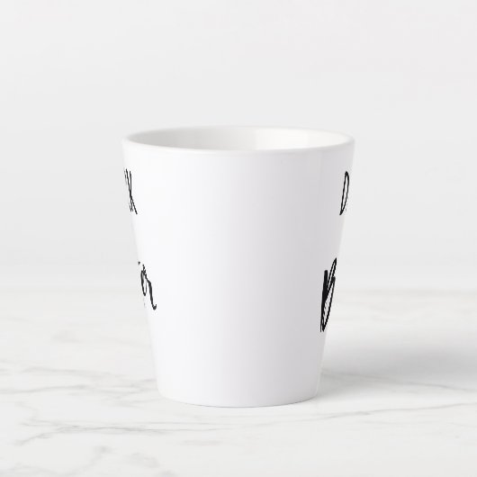 Standard Latte Mug - Dark & Bitter Latte Mok (Voorkant)