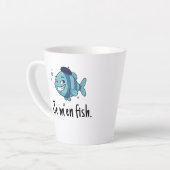 Standard Latte Mug - Je m'en fish Latte Mok (Linkerhoek)