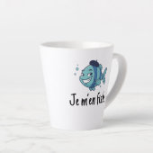 Standard Latte Mug - Je m'en fish Latte Mok (Rechterhoek)