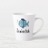 Standard Latte Mug - Je m'en fish Mok (Rechts)