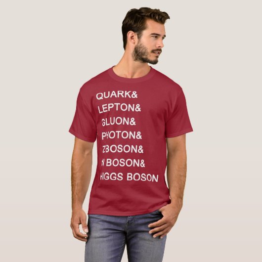 Standard Model Particles Higgs Boson Physics T-shirt (Voorkant volledig)