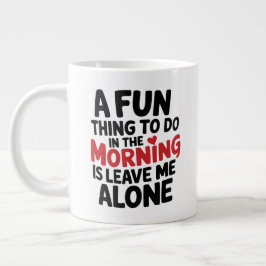 Standard Mug - Leave me Alone Grote Koffiekop