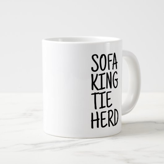 Standard Mug - Sofa King Tie Herd Grote Koffiekop (Voorkant rechts)