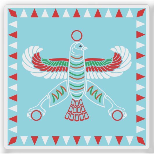 Standard of the Achaemenid Empire, 559–529 BC,Iran Sticker (Voorkant)