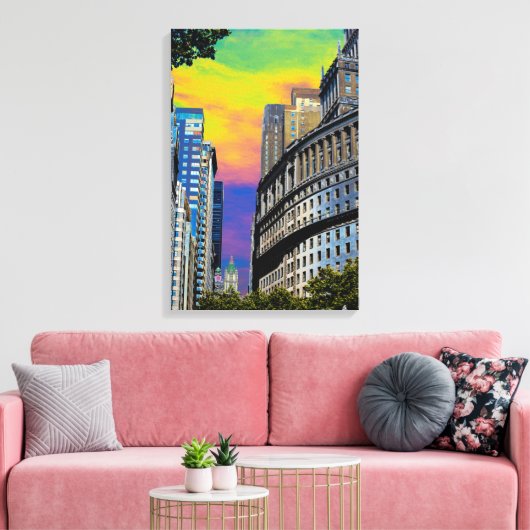 Standard Oil Building New York City USA Poster Canvas Afdruk (Insitu (Woonkamer))