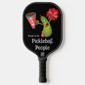 Standard Pickleball Paddle, zwart, Funny Picklebal Paddle (Voorkant)