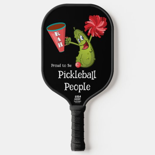 Standard Pickleball Paddle, zwart, Funny Picklebal Pickleball Paddle (Voorkant)