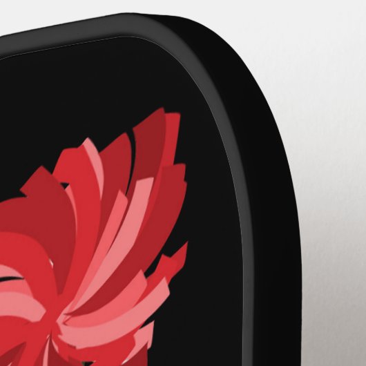 Standard Pickleball Paddle, zwart, grappig Paddle (Links Detail)