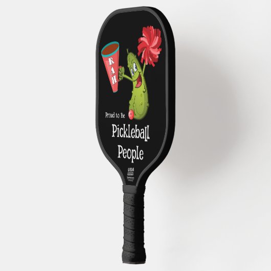 Standard Pickleball Paddle, zwart, grappig Pickleball Paddle (Links)