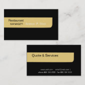 Standard Plain Design Marketing Menstyle Visitekaartje (Voorkant / Achterkant)