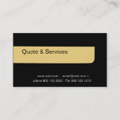 Standard Plain Design Marketing Menstyle Visitekaartje (Achterkant)