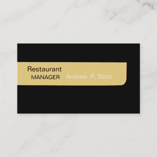 Standard Plain Design Marketing Menstyle Visitekaartje (Voorkant)
