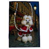 Standard Poodle Holiday  Medium Cadeauzakje (Voorkant)