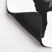 Standard Poodle Hondenras Boho Floral Silhouette Muismat (Hoek)