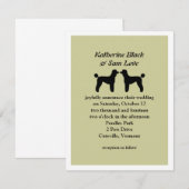 Standard Poodles Wedding Kaart (Voorkant / Achterkant)