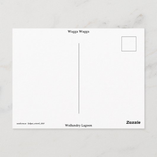 Standard postcard briefkaart (Achterkant)