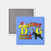 Standard_Schnauzer_Agility Magneet (Voorkant / Achterkant)