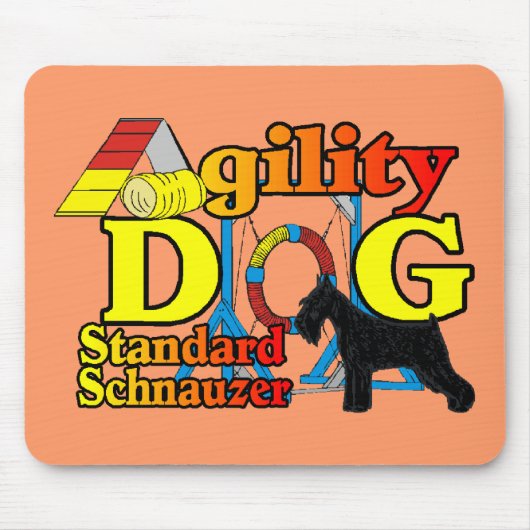 Standard_Schnauzer_Agility Muismat (Voorkant)