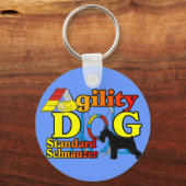 Standard_Schnauzer_Agility Sleutelhanger (Voorkant)