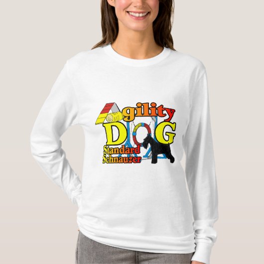 Standard_Schnauzer_Agility T-shirt (Voorkant)