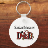 Standard Schnauzer Dad Gifts Sleutelhanger (Voorkant)
