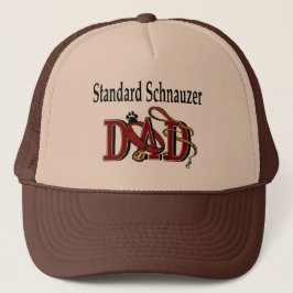 Standard Schnauzer Dad Gifts Trucker Pet