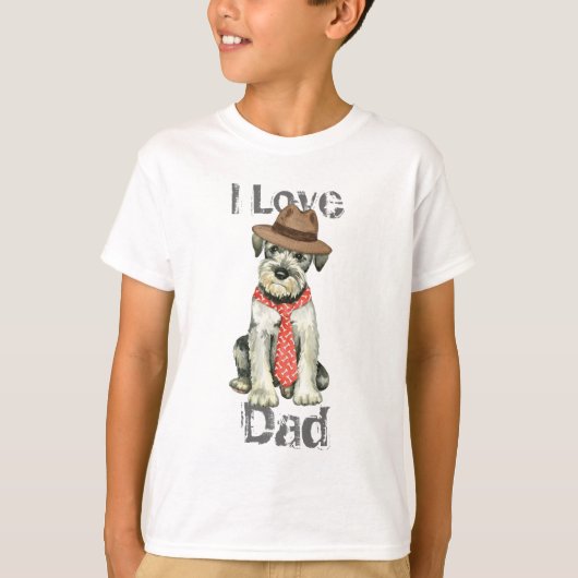 Standard Schnauzer Dad T-shirt (Voorkant)