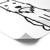 Standard Schnauzer Dog Cartoon Poster (Hoek)