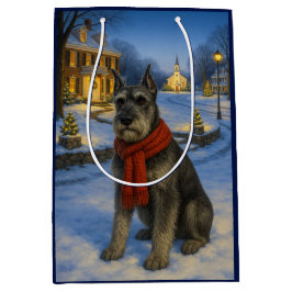 Standard Schnauzer Holiday Medium Cadeauzakje