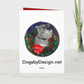 Standard Schnauzer-kerstcadeautjes Feestdagen Kaart (Achterkant)
