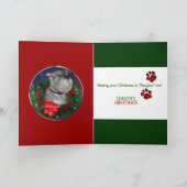 Standard Schnauzer-kerstcadeautjes Feestdagen Kaart (Binnen)