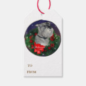 Standard Schnauzer Kerstmis Cadeaulabel (Voorkant)