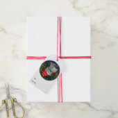 Standard Schnauzer Kerstmis Cadeaulabel (Met Touw)