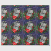 Standard Schnauzer Kerstmis Cadeaupapier (Vlak)
