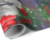 Standard Schnauzer Kerstmis Cadeaupapier (Rol Hoek)