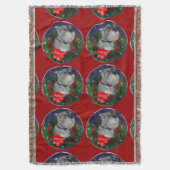 Standard Schnauzer Kerstmis Deken (Voorkant Verticaal)