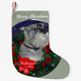 Standard Schnauzer Kerstmis Kleine Kerstsok