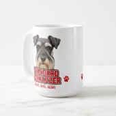 🐾 Standard Schnauzer Liefhebber Trots 🐾 Koffiemok (Voorkant links)