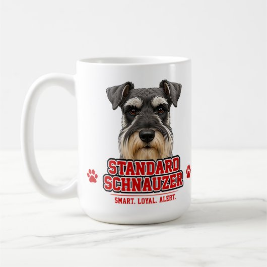 🐾 Standard Schnauzer Liefhebber Trots 🐾 Koffiemok (Links)