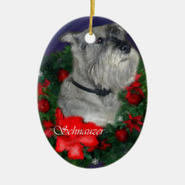 Standard Schnauzer - Ornament met kerstcadeaus