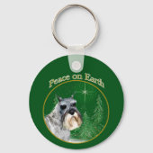Standard Schnauzer Peace Sleutelhanger (Voorkant)