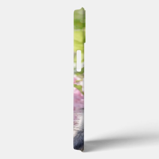 Standard Schnauzer Puppy in een bloeiende tuin - Case-Mate iPhone Case (Achterkant / Rechts)